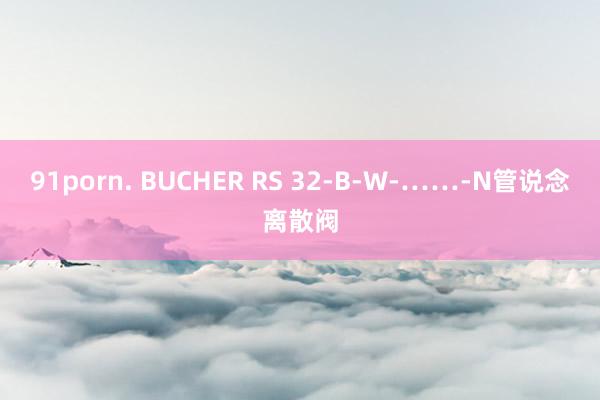 91porn. BUCHER RS 32-B-W-……-N管说念离散阀