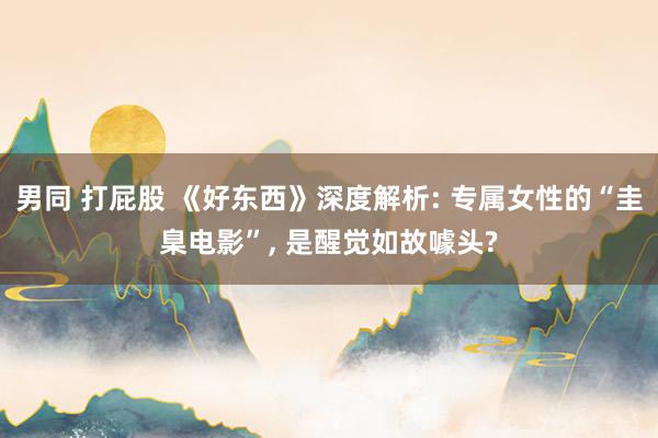 男同 打屁股 《好东西》深度解析: 专属女性的“圭臬电影”， 是醒觉如故噱头?